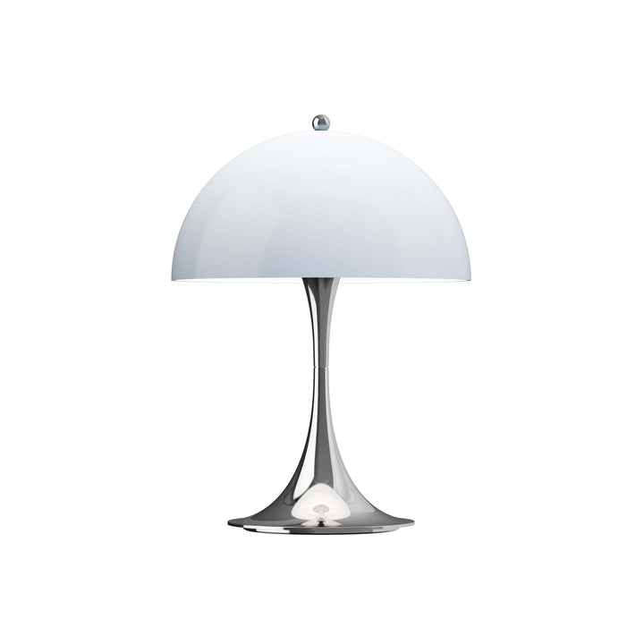 Panthella 250 Portable Table Lamp Table Lamps Louis Poulsen Chrome Blue Grey