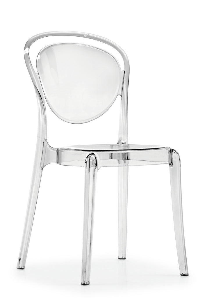 サマー　Calligaris Parisienne クリアチェア イタリア Parisienne Chair Transparent – Italian Luxury Interiors