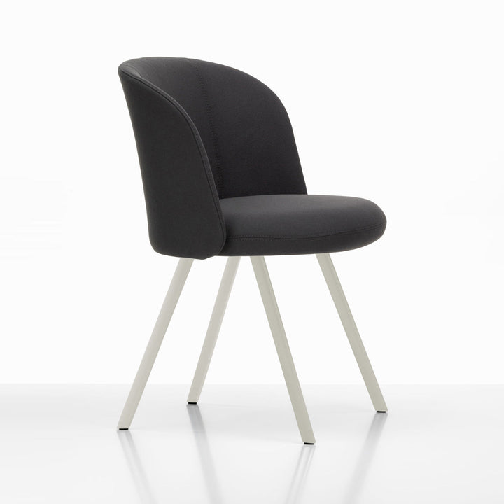 Mikado Dining Chair Chairs Vitra Plano Dark Grey Chalk Powder Coated