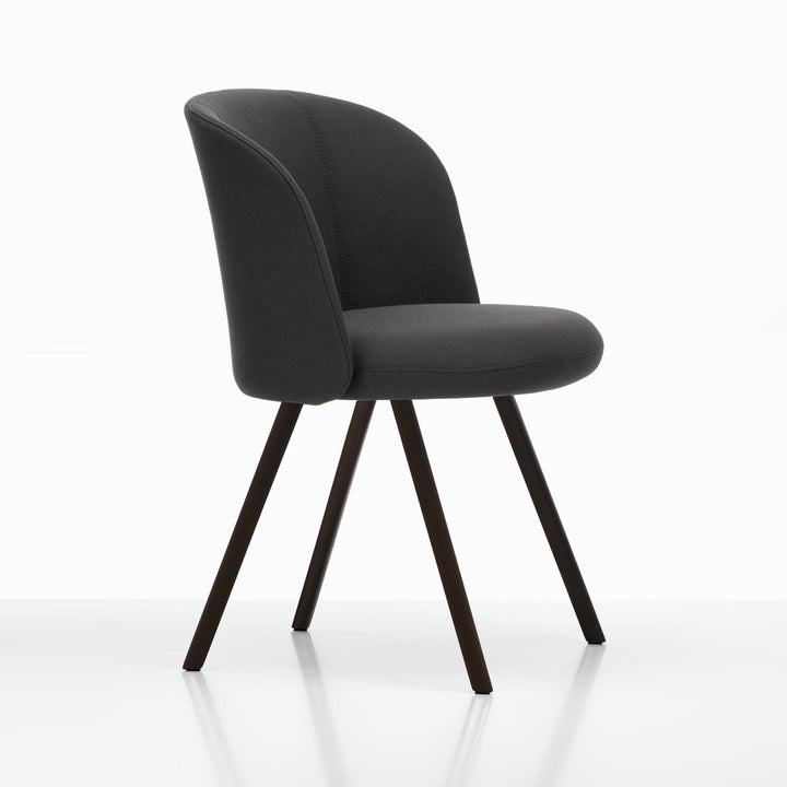 Mikado Dining Chair Chairs Vitra Plano Dark Grey Dark Oak