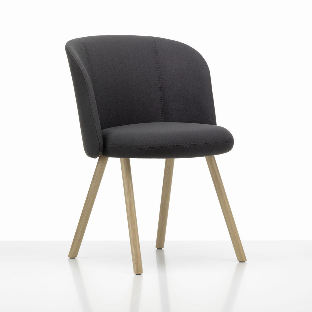 Mikado Dining Arm Chair Chairs Vitra Plano Dark Grey Natural Oak