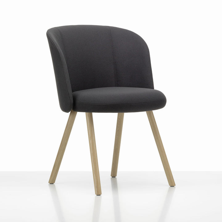 Mikado Dining Arm Chair Chairs Vitra Plano Dark Grey Natural Oak