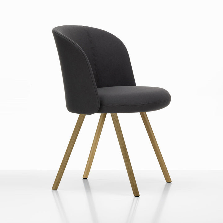 Mikado Dining Chair Chairs Vitra Plano Dark Grey Natural Oak