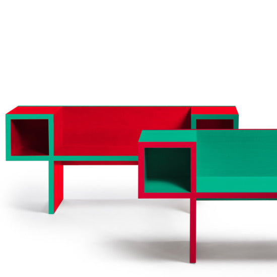Canton Color Bench Storage Poltronova   