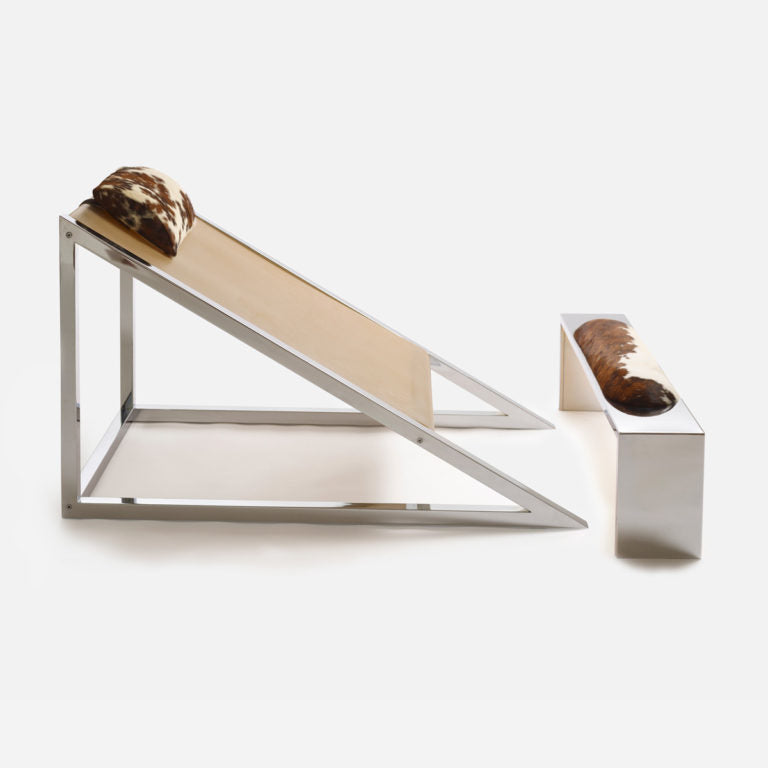 Mies Armchair & Footrest Armchairs Poltronova   