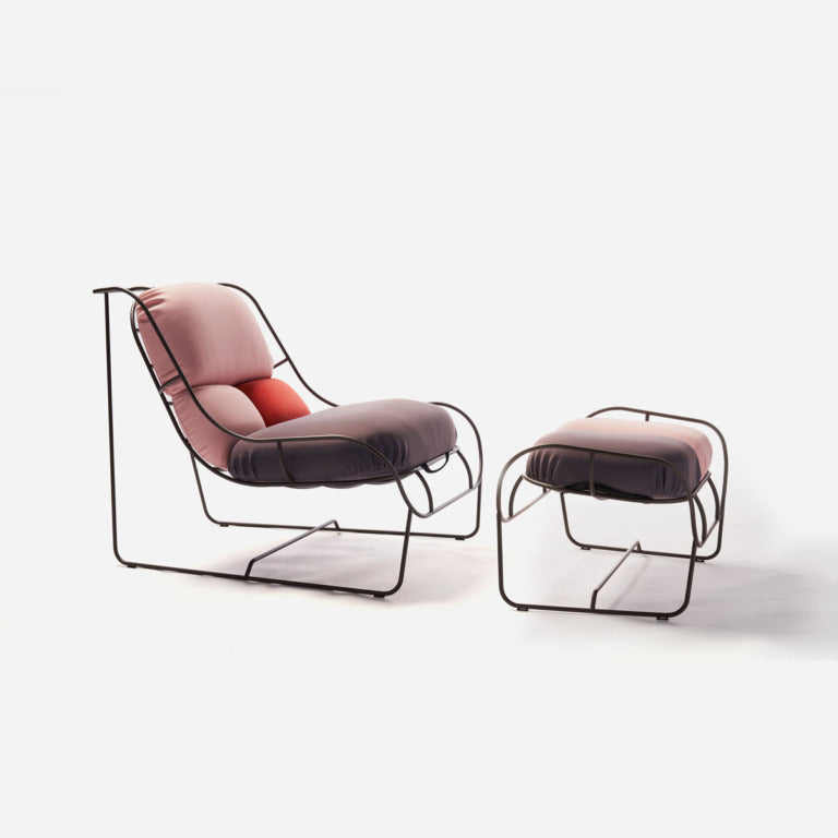 Plasma Armchair & Footrest Armchairs Poltronova   