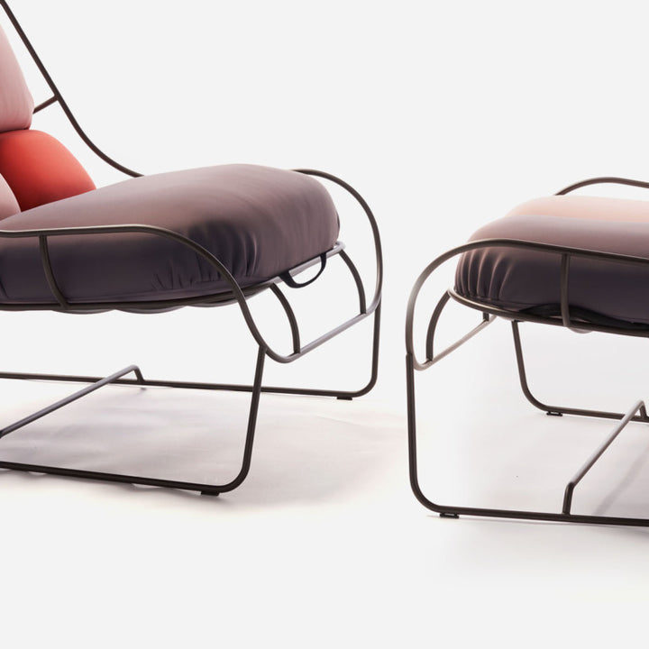 Plasma Armchair & Footrest Armchairs Poltronova   