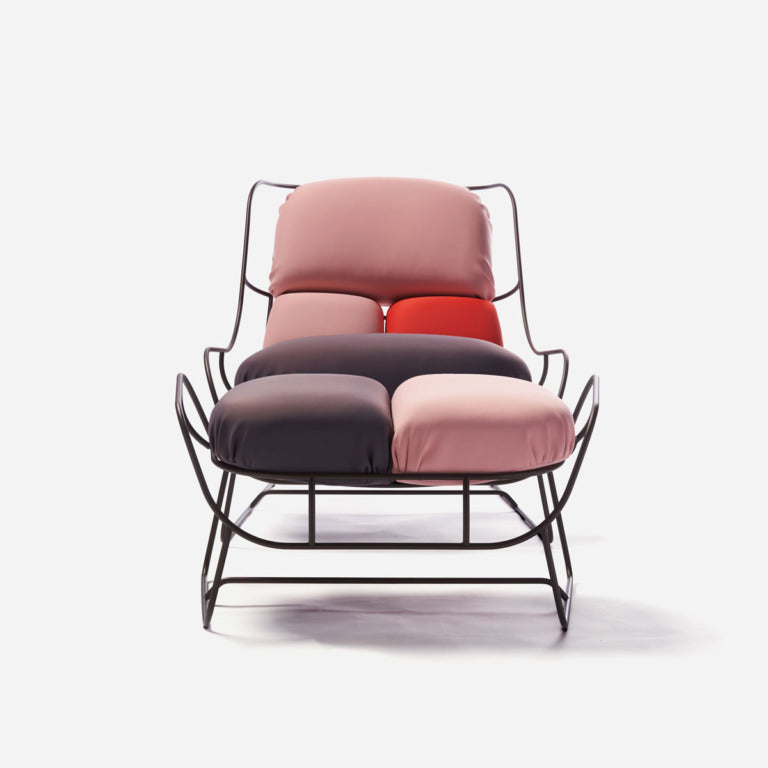 Plasma Armchair & Footrest Armchairs Poltronova   