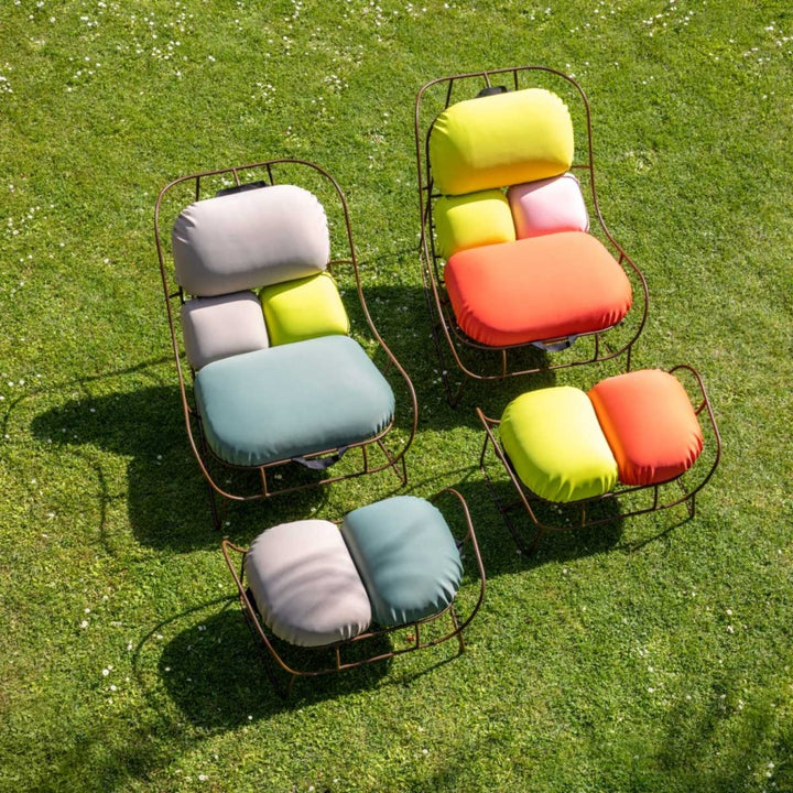 Plasma Armchair & Footrest Armchairs Poltronova   