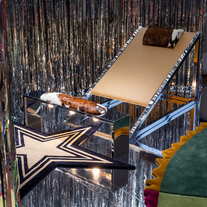 Mies Armchair & Footrest Armchairs Poltronova   