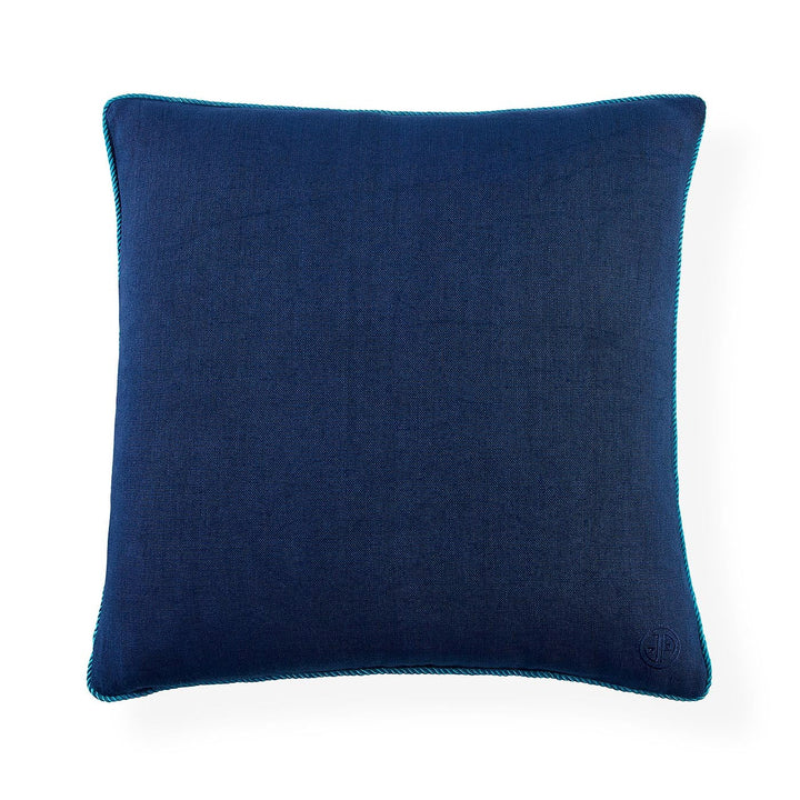 Pompidou Blue Border Pillow Jonathan Adler