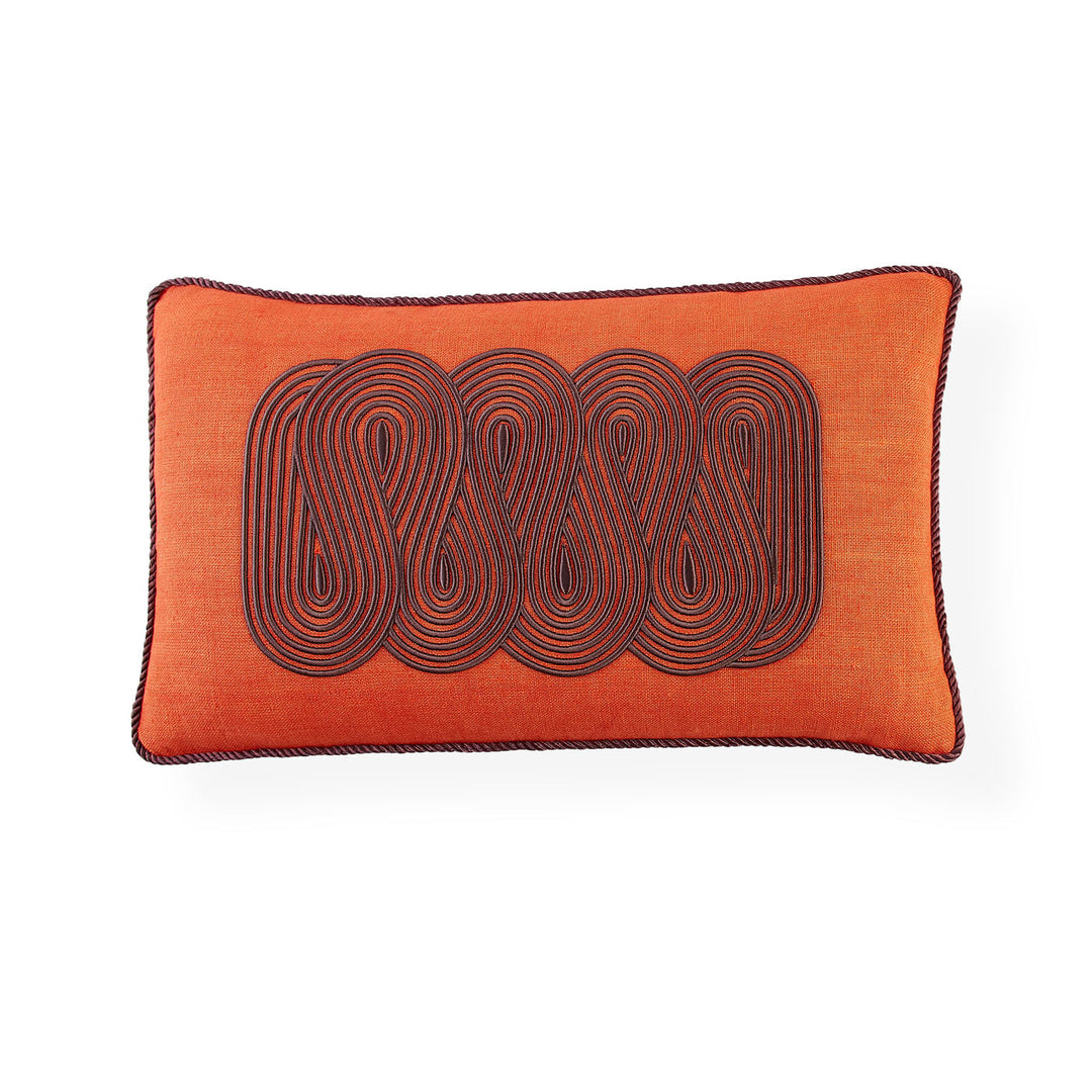 Pompidou Tangerine Path Pillow Jonathan Adler