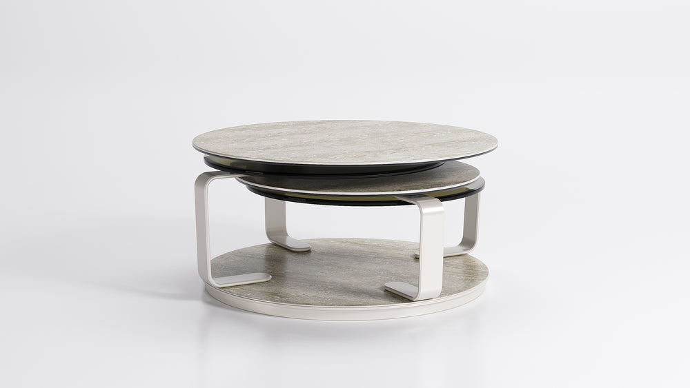 Quartet Cocktail Table Manganese Lacquer Coffee Tables Roche Bobois   