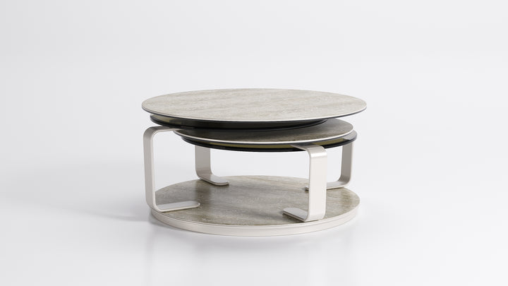 Quartet Cocktail Table Manganese Lacquer Coffee Tables Roche Bobois   