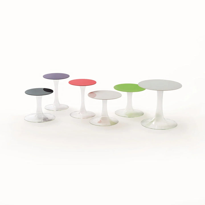 Funghetti Tavoli Bassi Low Glass End Table End Table Glas Italia   