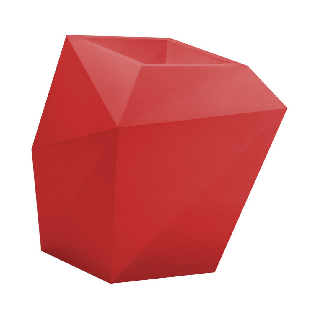 Faz XL Planter Outdoor Vondom Red Medium: 25 in W x 27.5 in H 