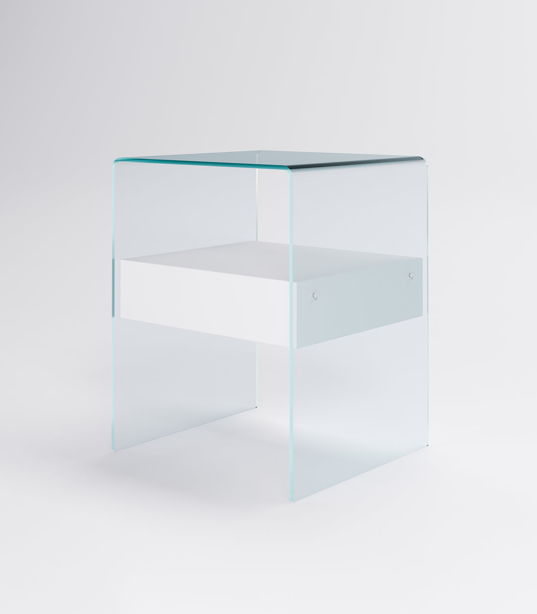 Rialto Nightstand Table White Wood Drawer High Nightstands Fiam   