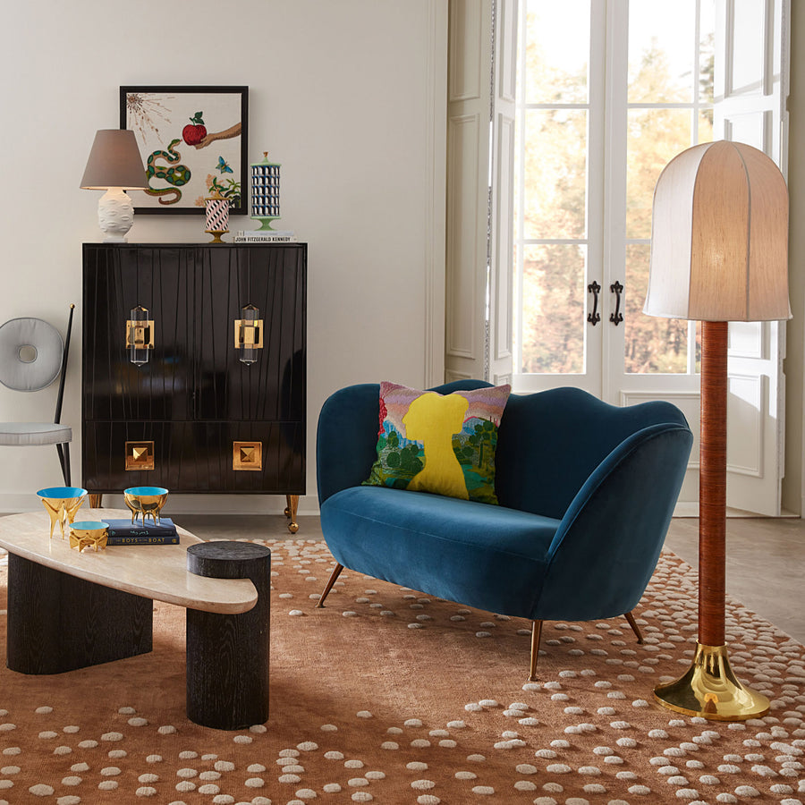 Muse Snake & Apple Beaded Art Jonathan Adler