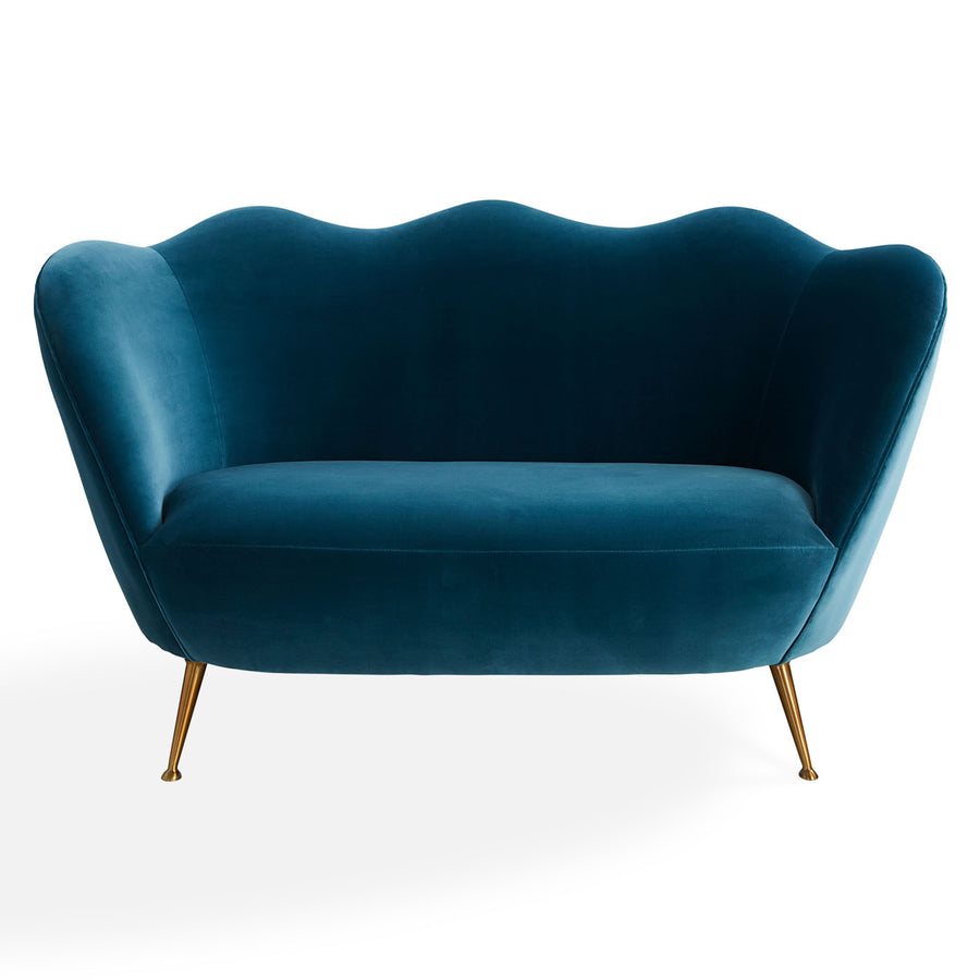 Ripple Apartment Sofa Jonathan Adler Varese Petrol