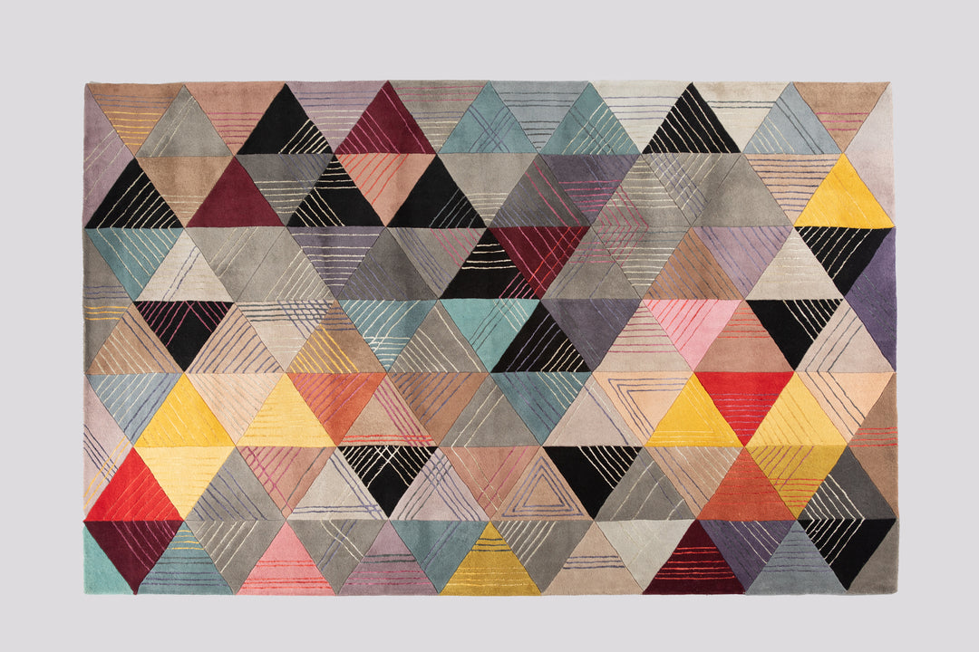 Black Losanges Area Rug Rugs Roche Bobois   