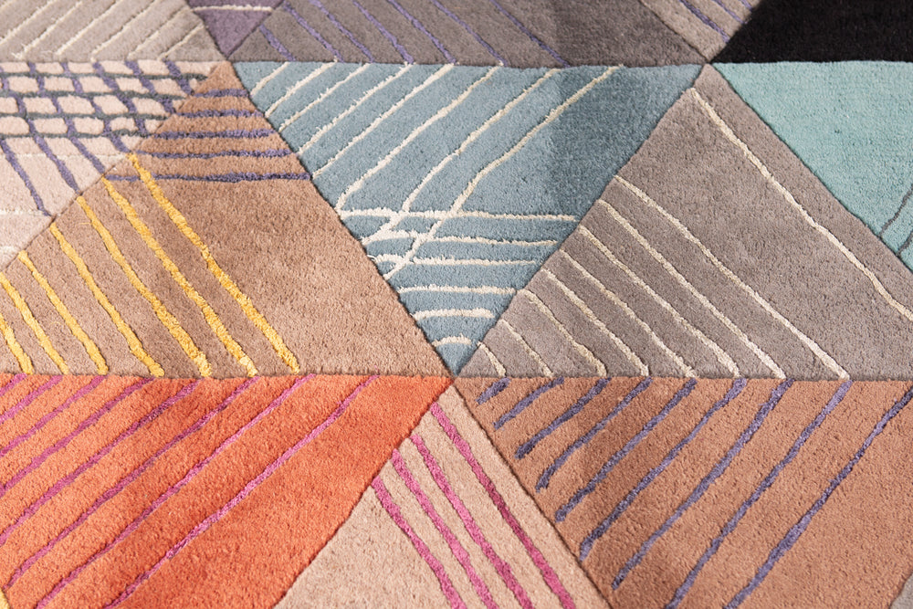 Black Losanges Area Rug Rugs Roche Bobois   