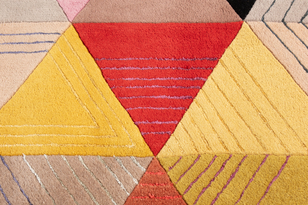 Black Losanges Area Rug Rugs Roche Bobois   