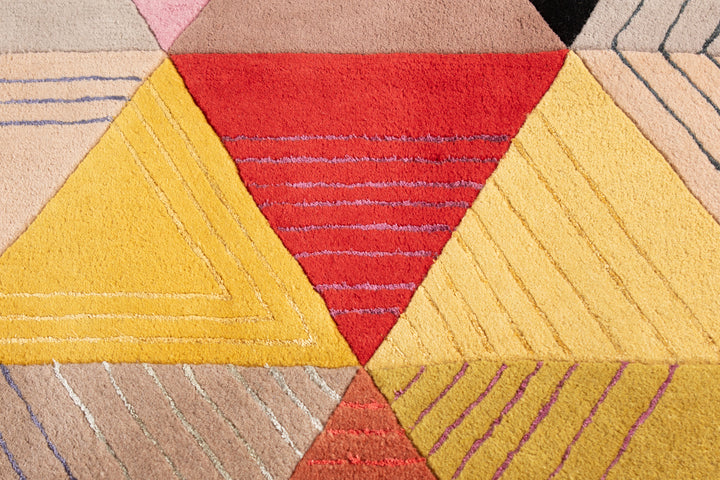 Black Losanges Area Rug Rugs Roche Bobois   