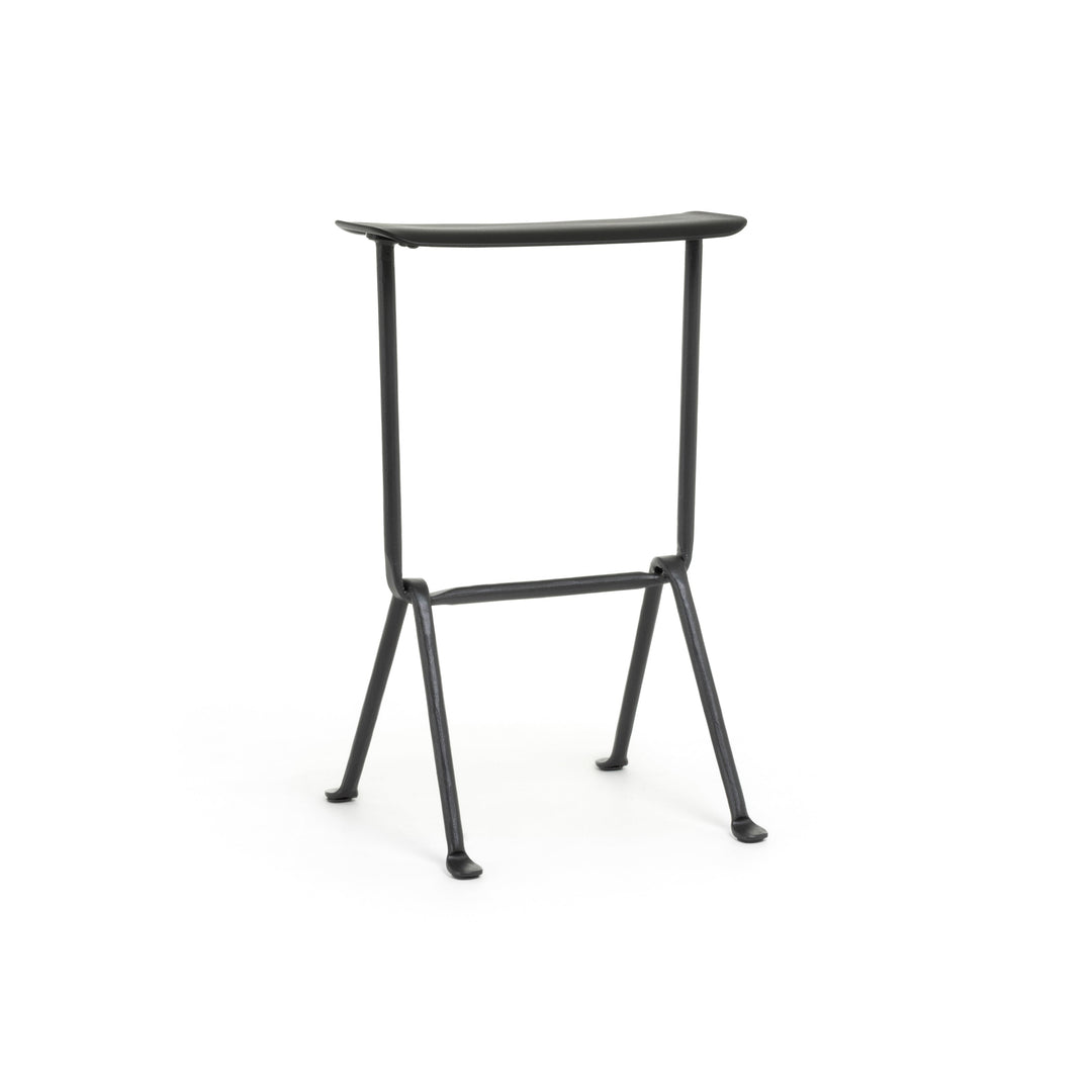 Officina Outdoor Barstool Bar Stools Magis Grey Anthracite 5142 Polypropylene Black 1763 C Medium: 65 in height