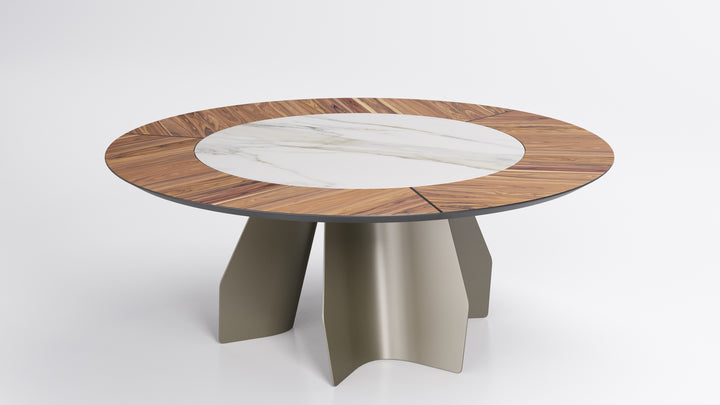Senator Ker-Wood Round Dining Table Dining Table Cattelan Italia   