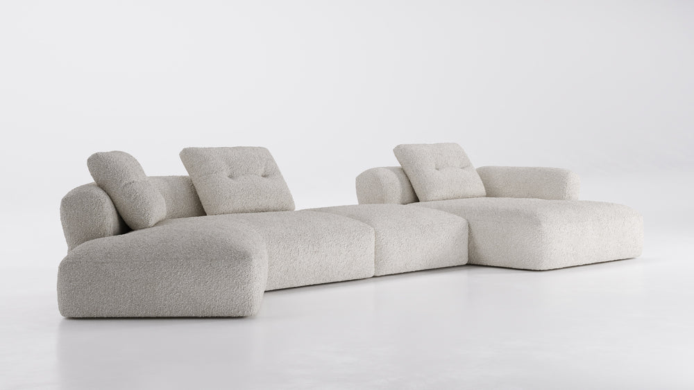 Sengu Bold Sofa Sectional Cream Sofas Cassina