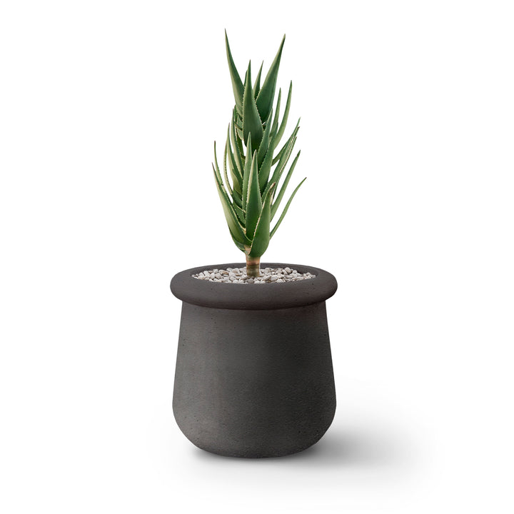 Soma Planter – Small Outdoor Planters Indigenus Black