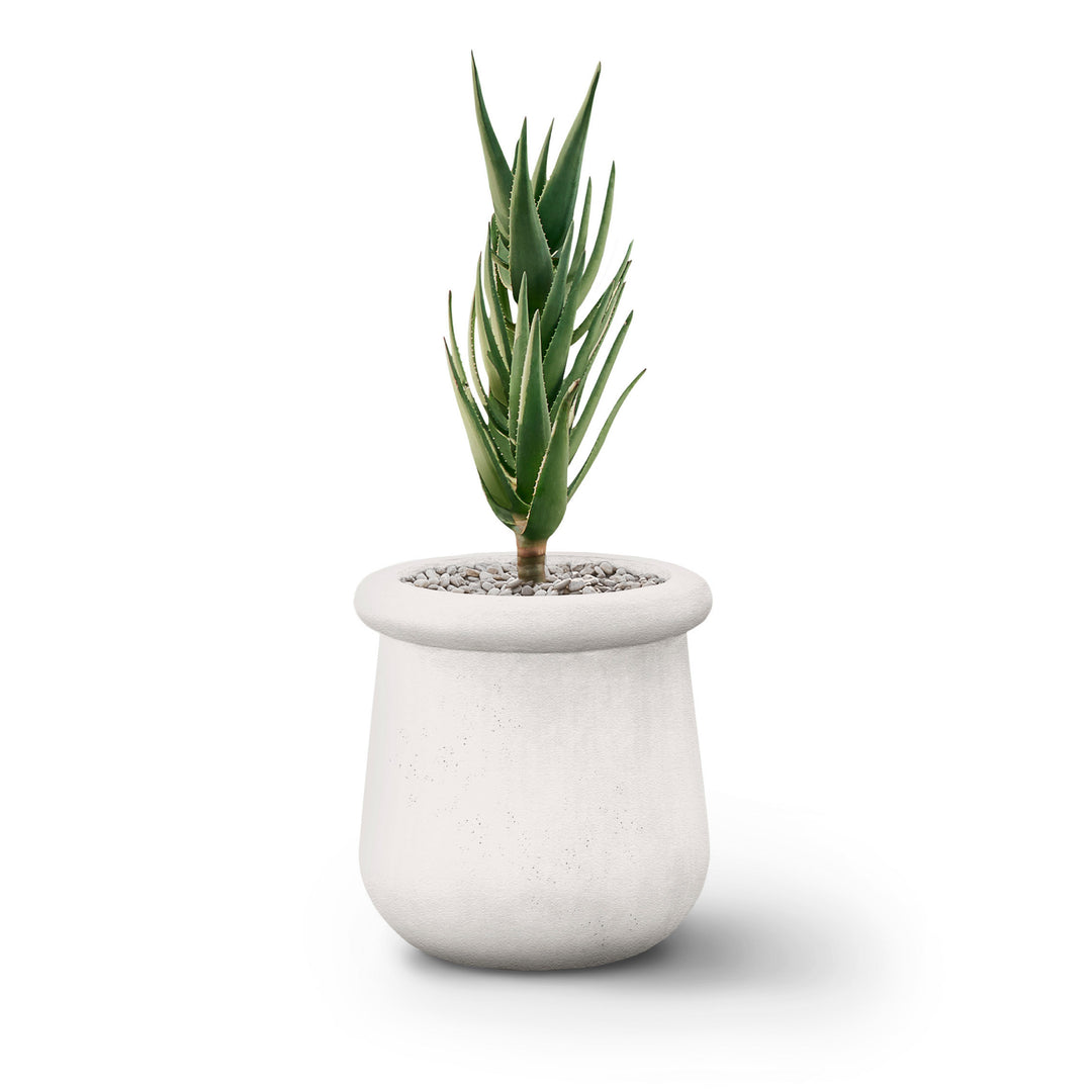 Soma Planter – Small Outdoor Planters Indigenus White