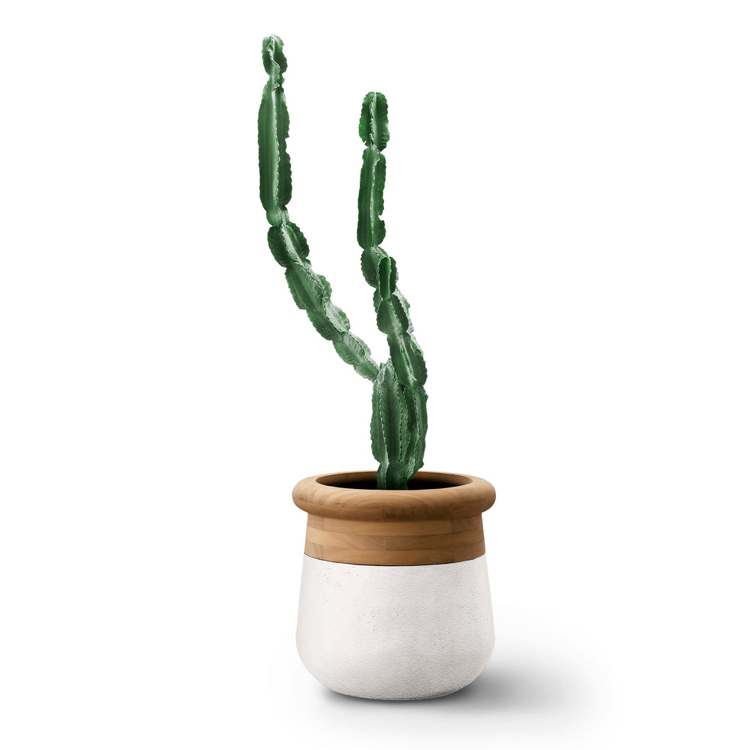 Soma Wood Planter – Small Outdoor Planters Indigenus White Oiled