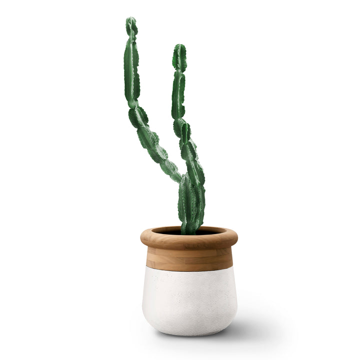 Soma Wood Planter – Small Outdoor Planters Indigenus White Oiled