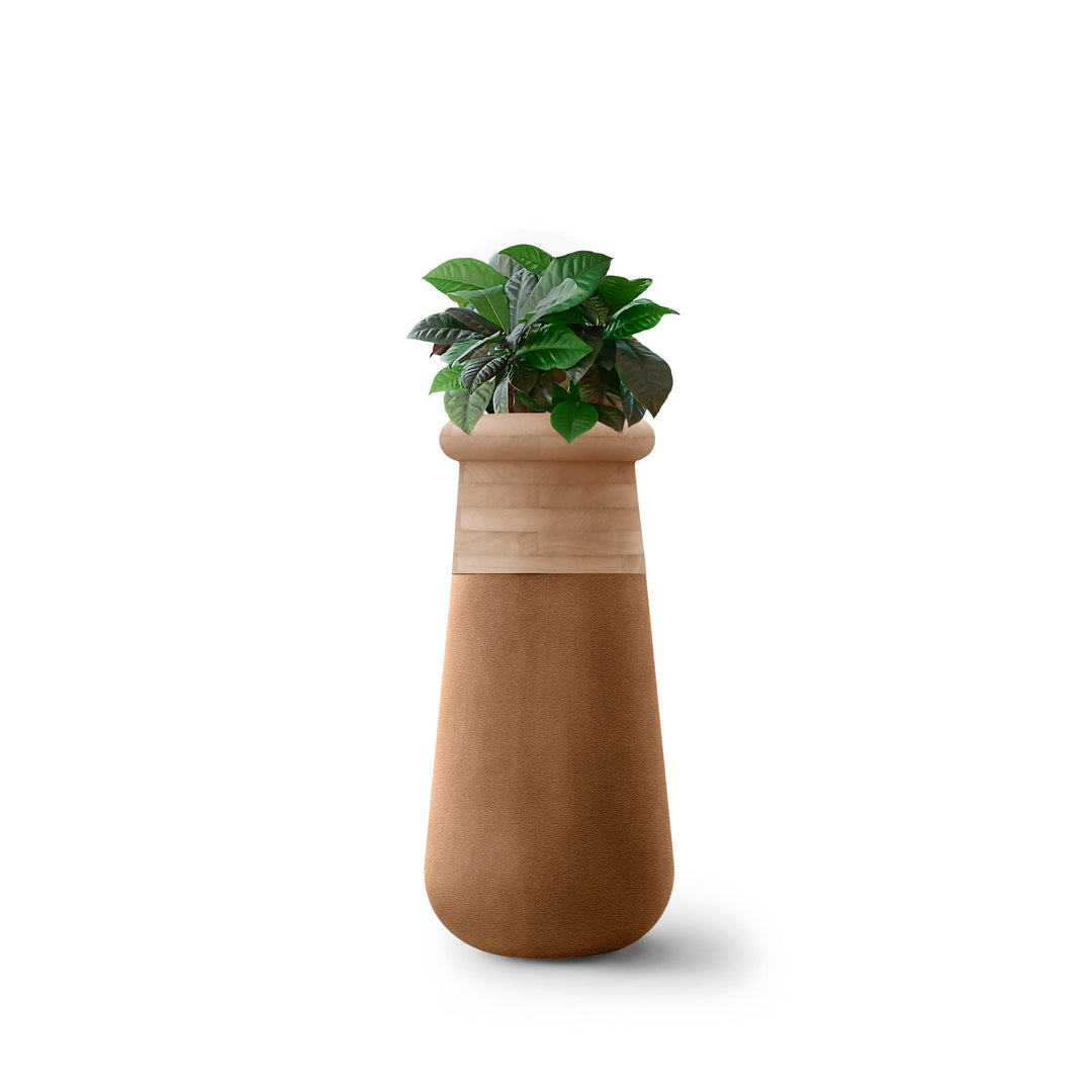 Soma Wood Planter – Slim XS Outdoor Planters Indigenus Nutmeg Natural