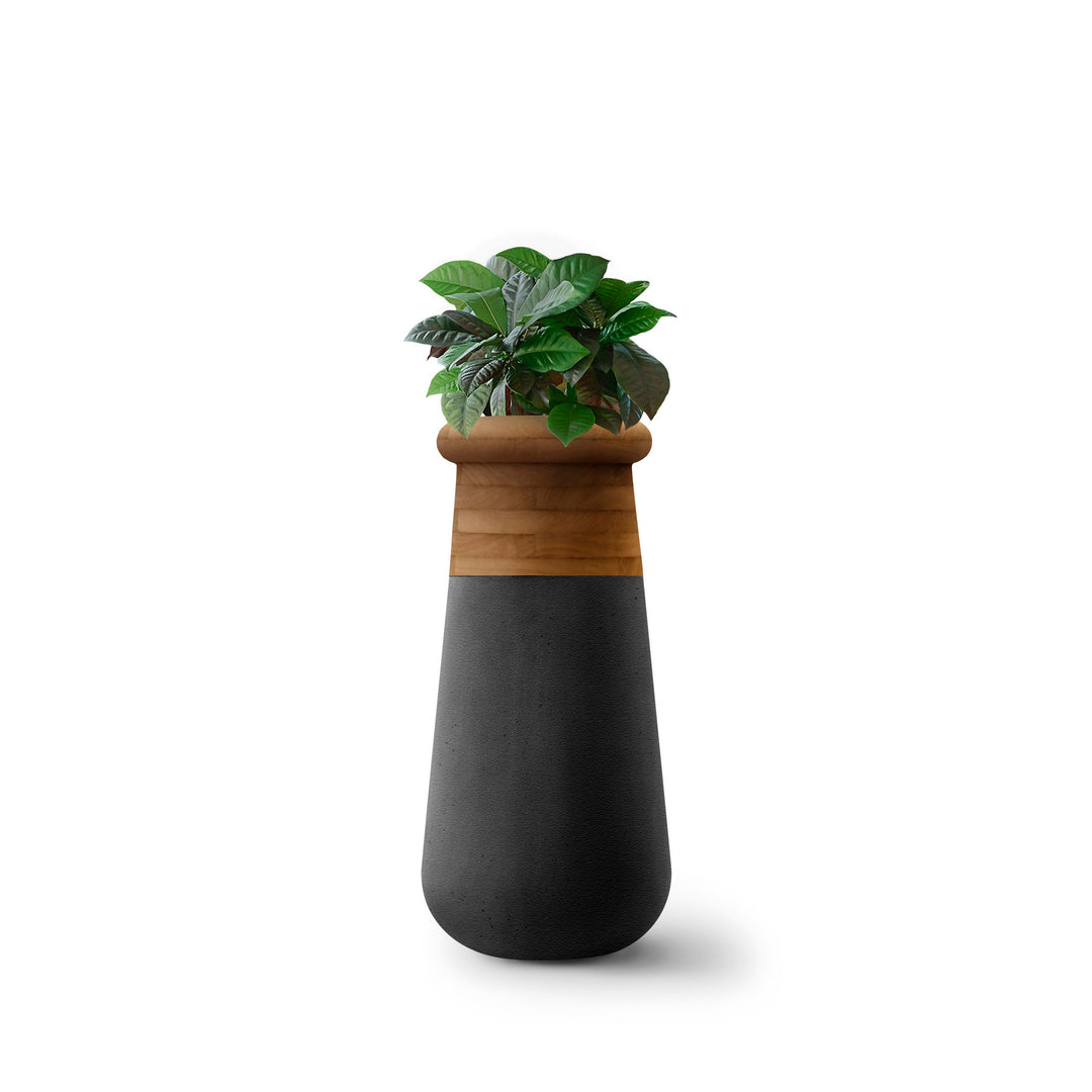 Soma Wood Planter – Slim XS Outdoor Planters Indigenus Black Oiled
