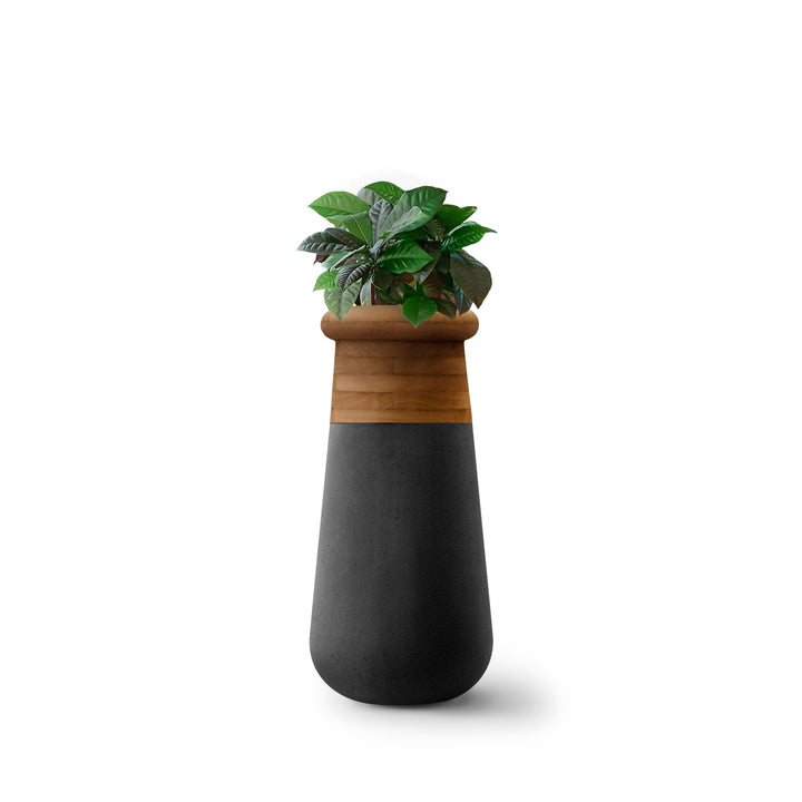 Soma Wood Planter – Slim XS Outdoor Planters Indigenus Black Oiled