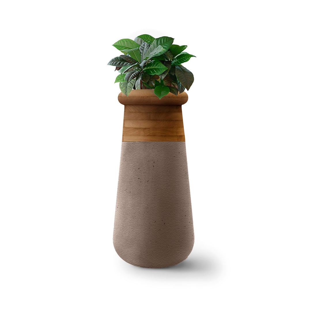 Soma Wood Planter – Slim Outdoor Planters Indigenus Mushroom Oiled