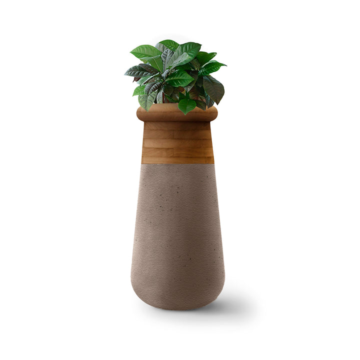 Soma Wood Planter – Slim Outdoor Planters Indigenus Mushroom Oiled