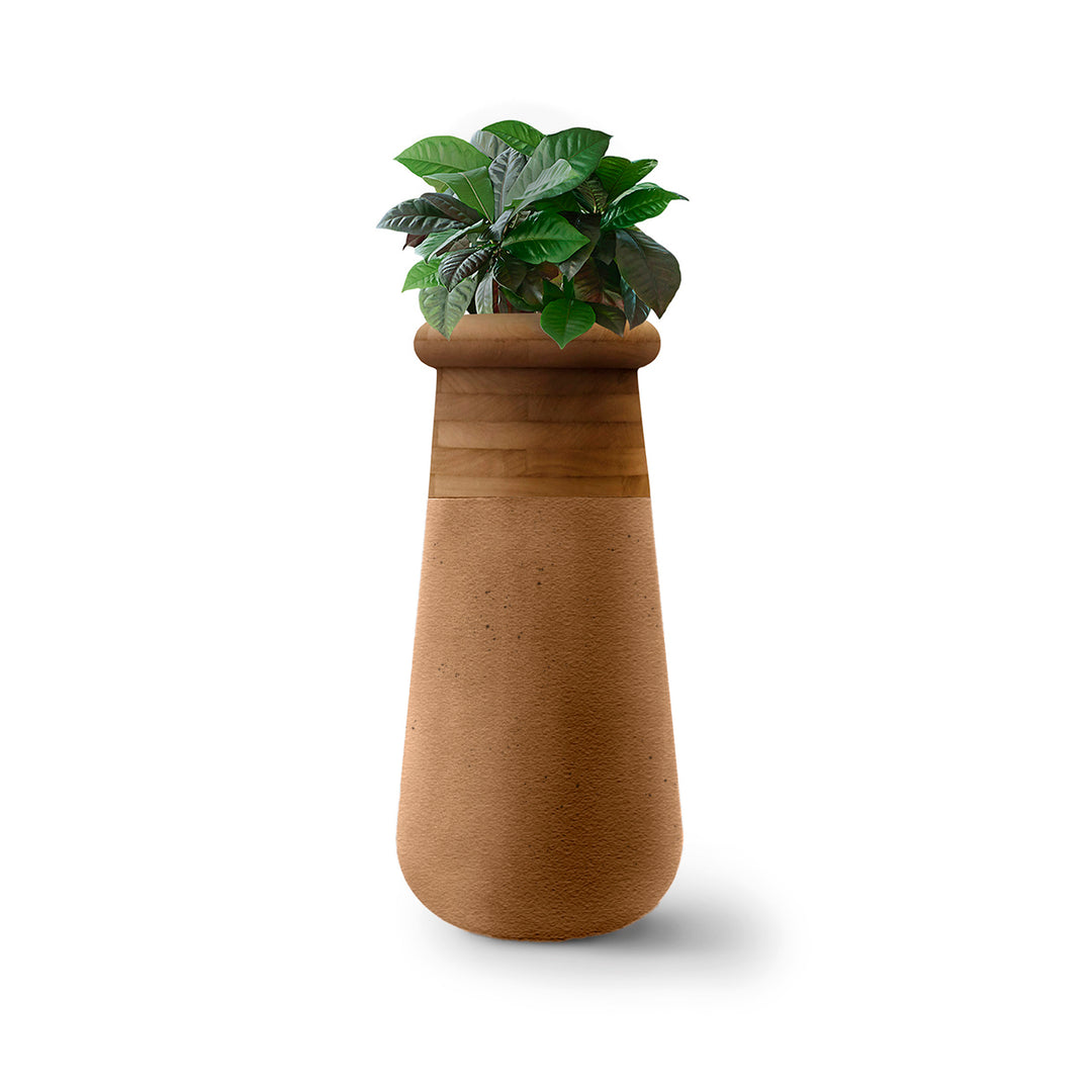 Soma Wood Planter – Slim Outdoor Planters Indigenus Nutmeg Oiled