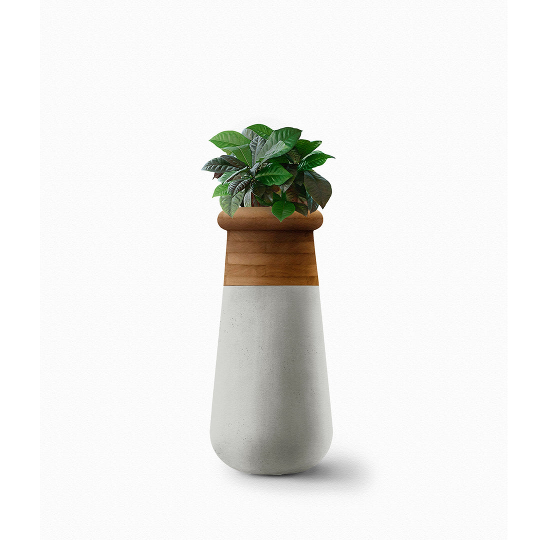 Soma Wood Planter – Slim Outdoor Planters Indigenus Grey Oiled