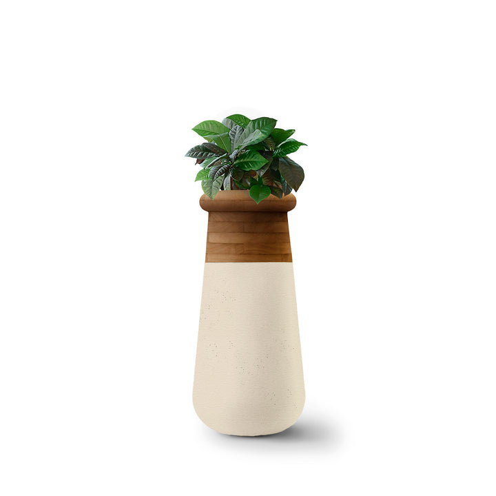 Soma Wood Planter – Slim Outdoor Planters Indigenus Sandstone Oiled