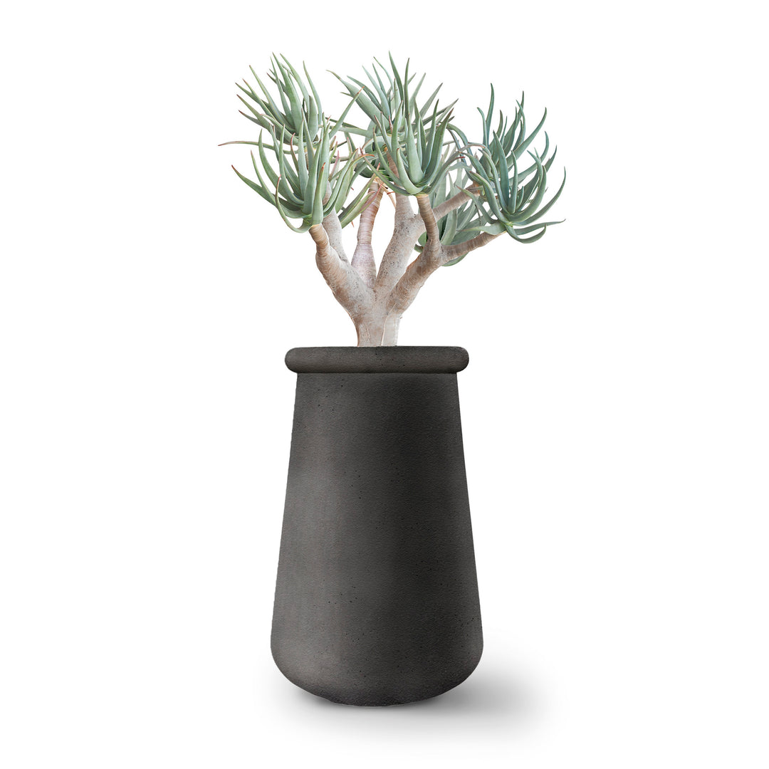 Soma Planter – Tall Outdoor Planters Indigenus Black
