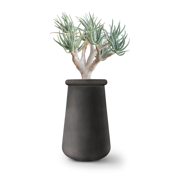 Soma Planter – Tall Outdoor Planters Indigenus Black