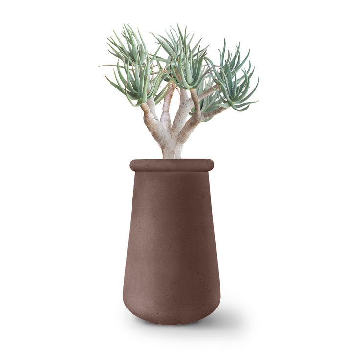 Soma Planter – Tall Outdoor Planters Indigenus Brown