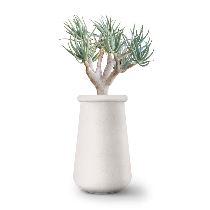 Soma Planter – Tall Outdoor Planters Indigenus White
