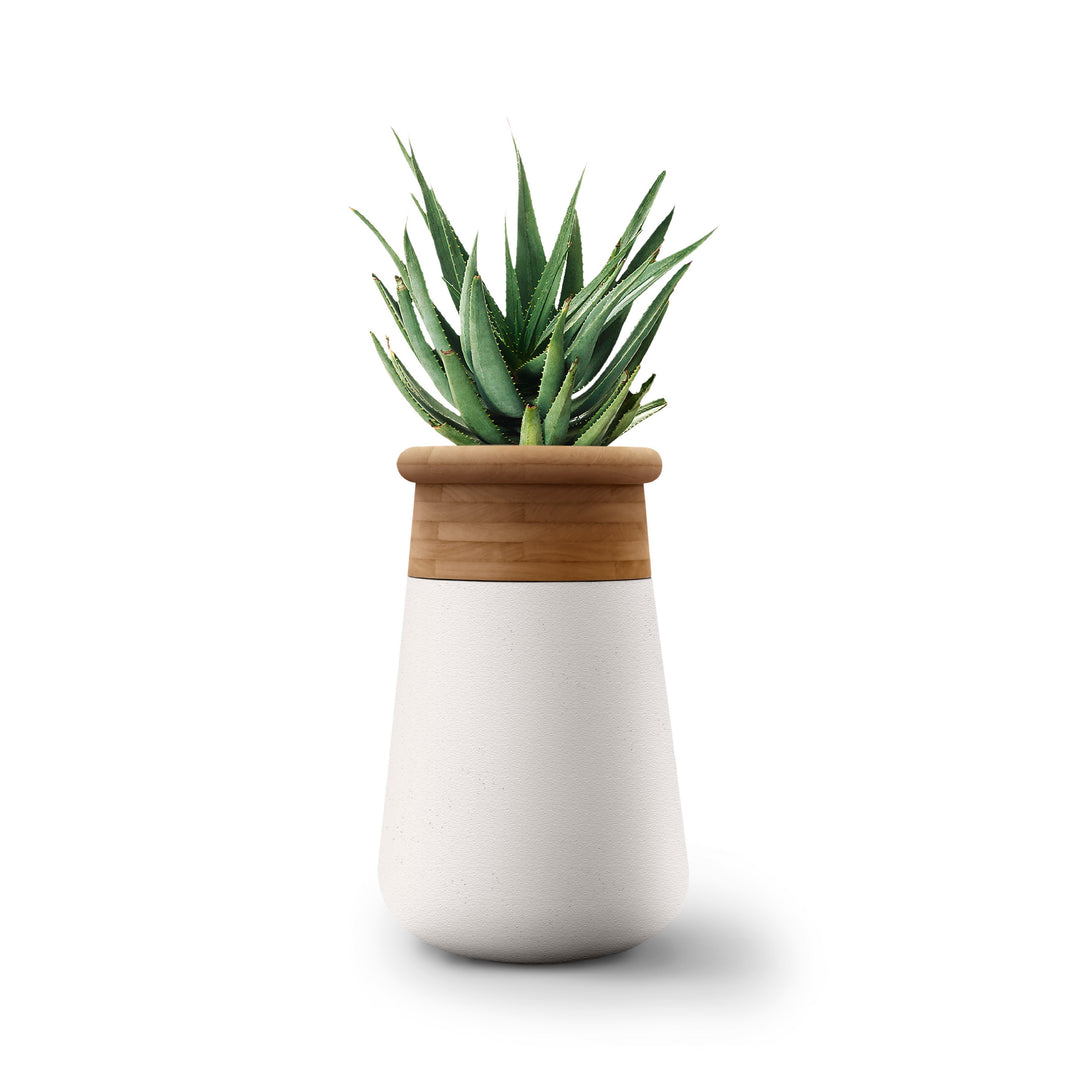 indigenous plant pots Soma Wood Planter – Tall – Italian Luxury Interiors
