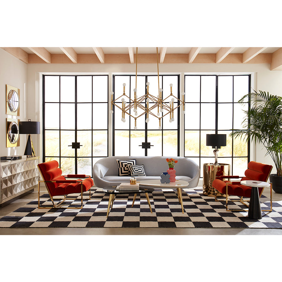 Channeled Goldfinger Lounge Chair Jonathan Adler