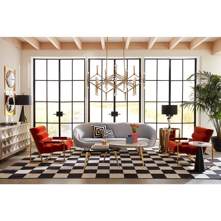 Channeled Goldfinger Lounge Chair Jonathan Adler