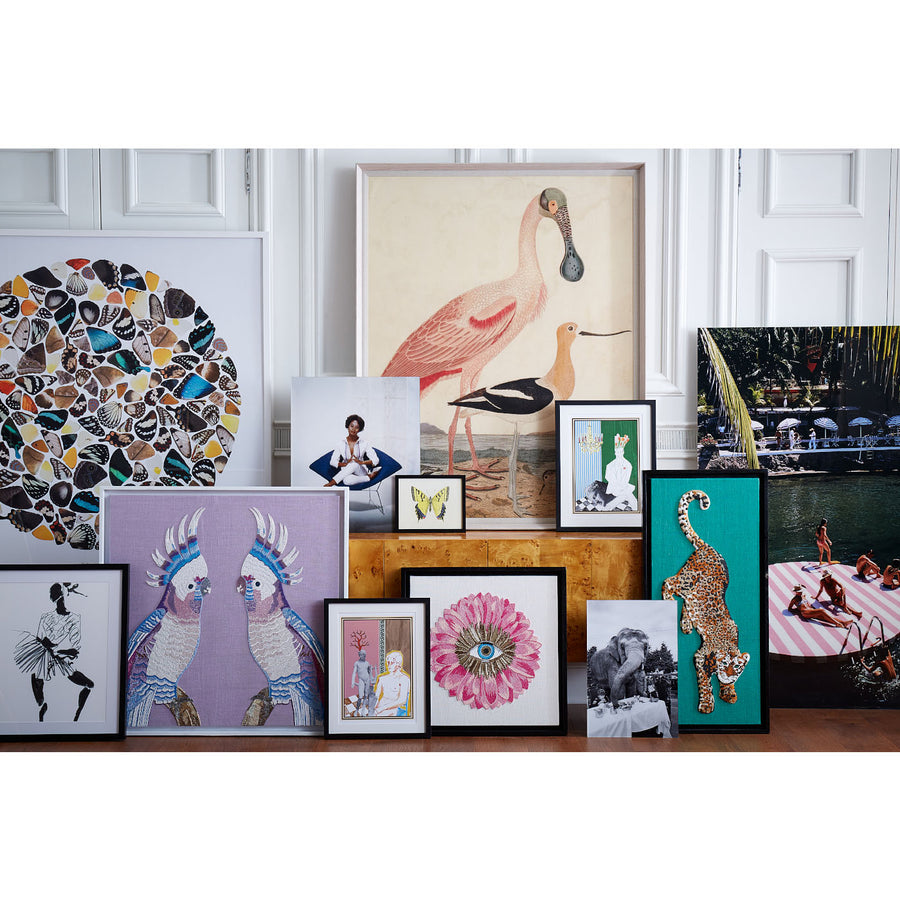 Parrots Beaded Art Jonathan Adler